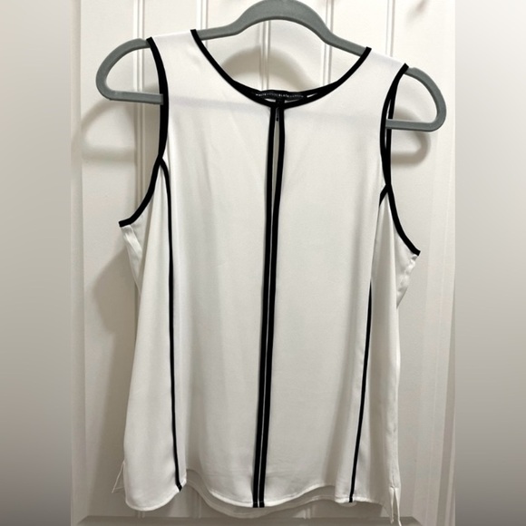White House Black Market Keyhole Striped Blouse - Picture 1 of 3